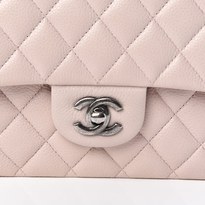 Chanel Caviar Quilted Medium Double Flap Pink 10 of 19