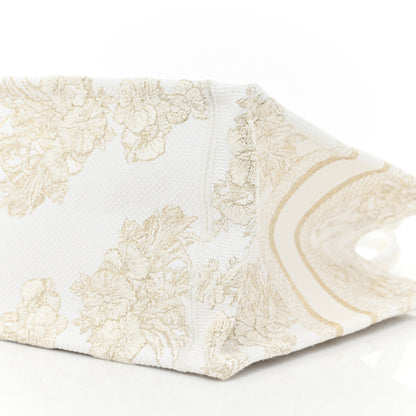 Christian Dior Canvas Embroidered Small Rêve d'Infini Book Tote Gold 7 of 7