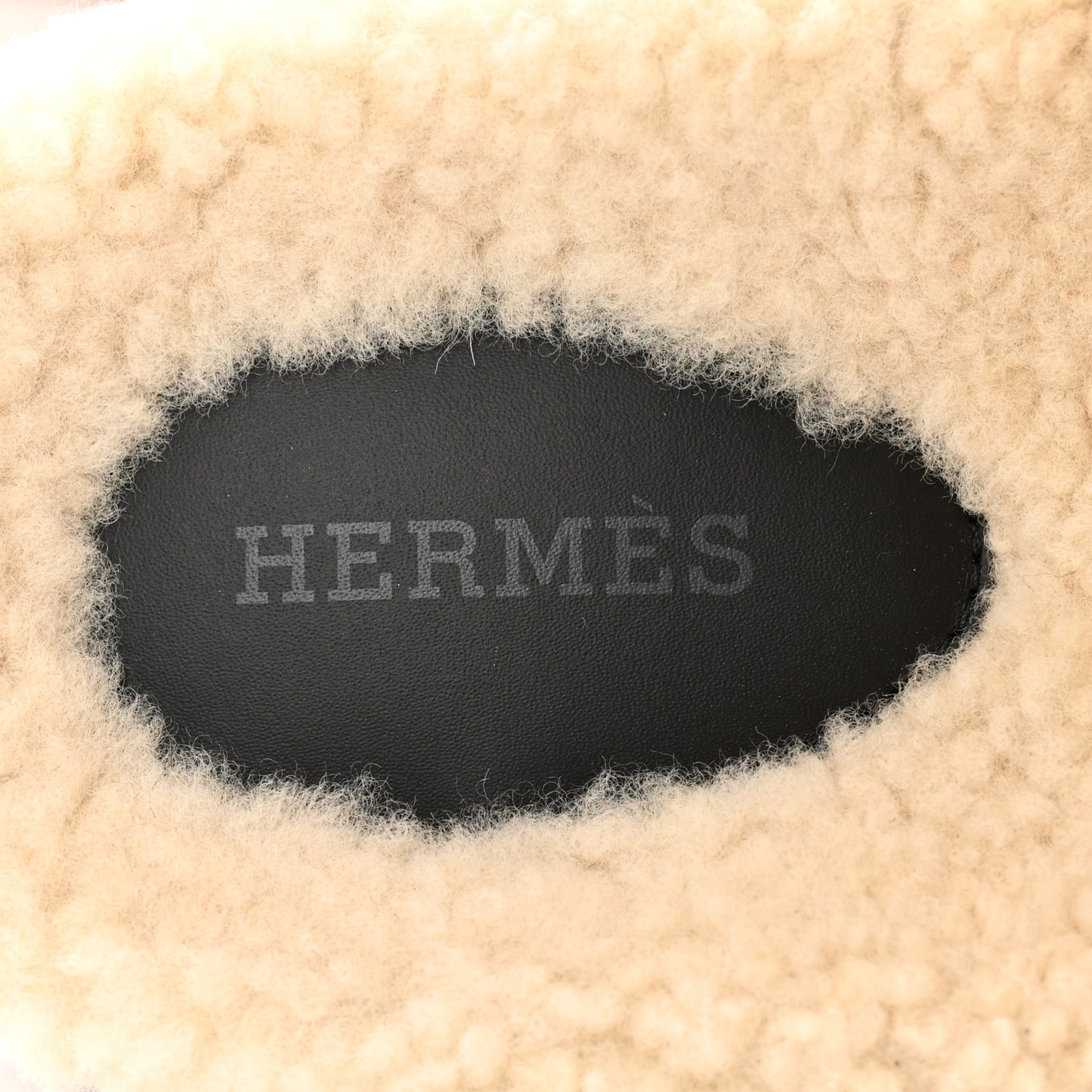 Calfskin Woolskin Chypre Sandals 37 Black Ecru