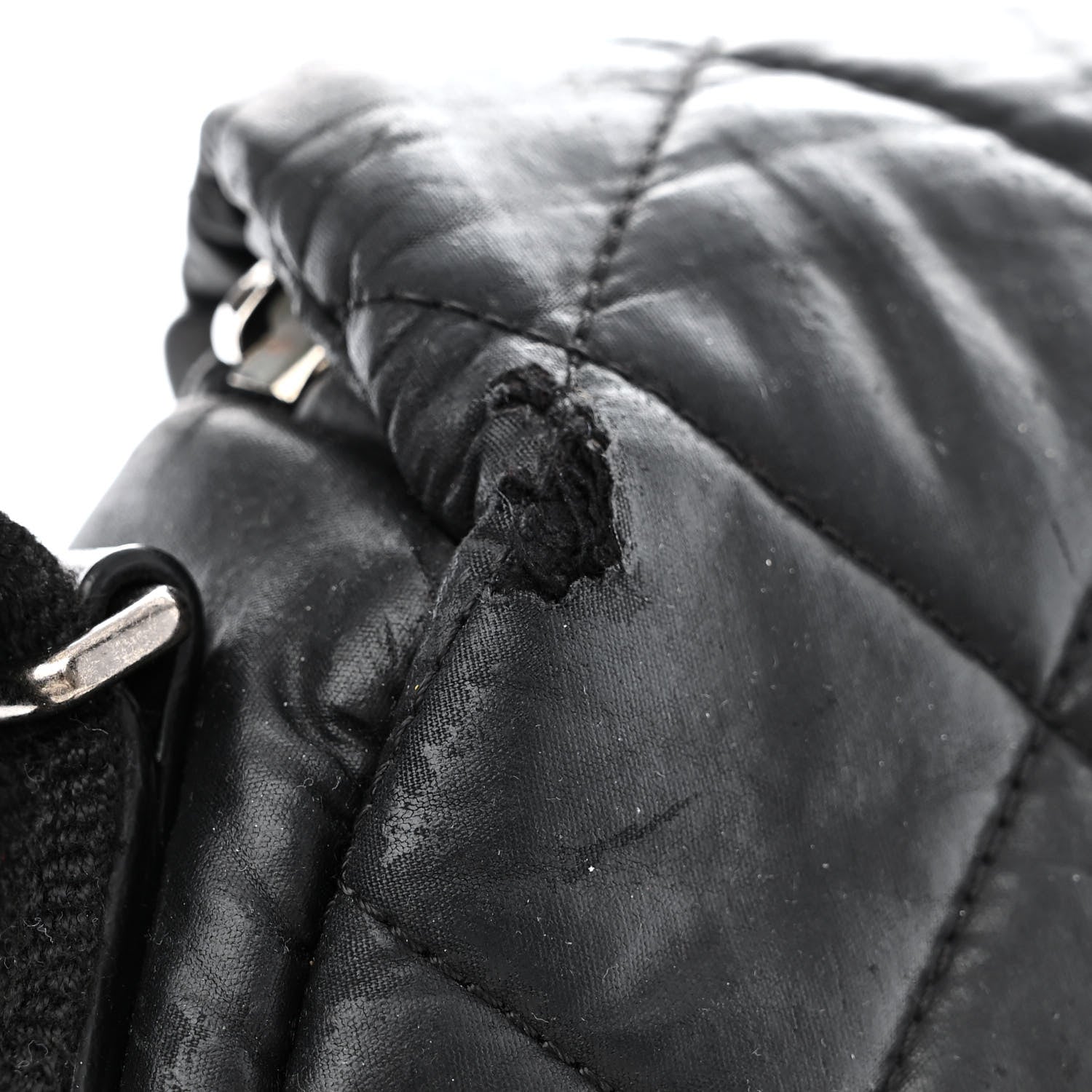 Chanel Nylon Quilted Coco Cocoon Messenger Black 12 of 16