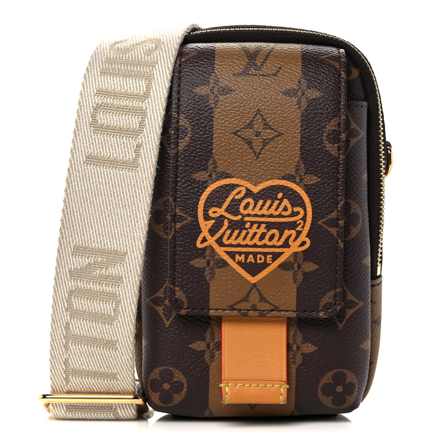 Louis Vuitton X NIGO Reverse Monogram Flat Double Phone Pouch 1 of 8
