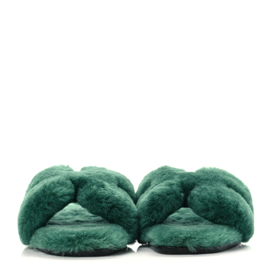 Woolskin Oran Sandals 36.5 Vert Anglais