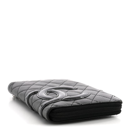 Chanel Calfskin Cambon Zip Around Organizer Wallet Black 4 of 10