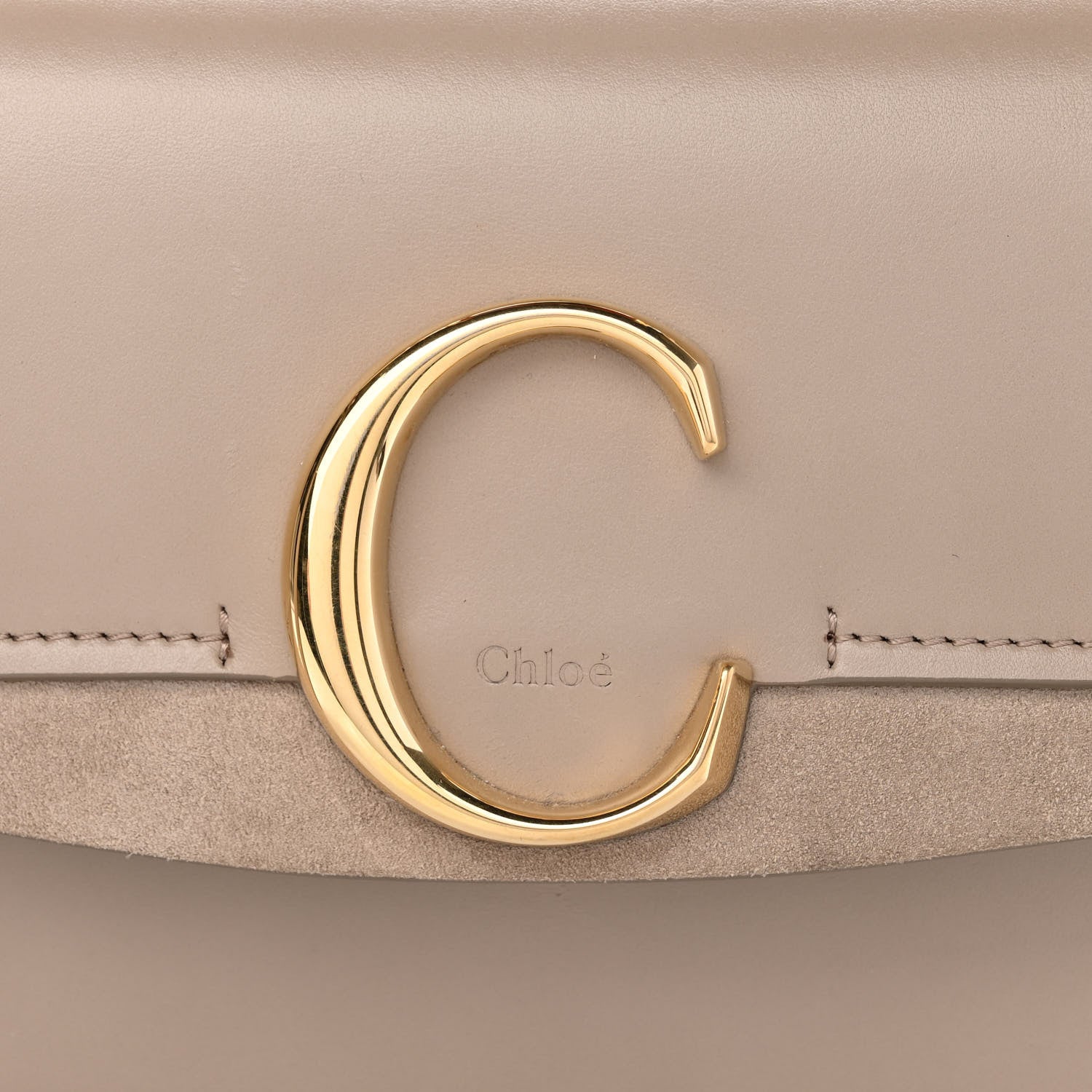 Chloe Calfskin Small C Double Carry Motty Grey 8 of 11