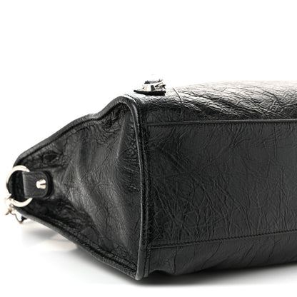Balenciaga Agneau Arena Silver Hardware Medium Le City Black 9 of 10