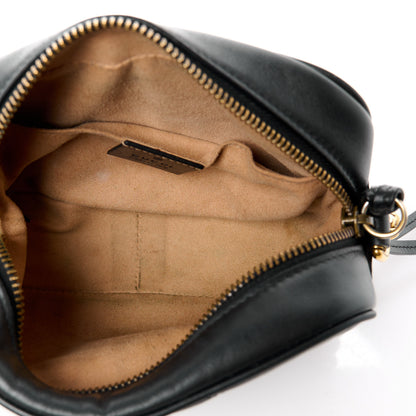 Gucci Calfskin Matelasse Mini GG Marmont Chain Shoulder Bag Black 5 of 13