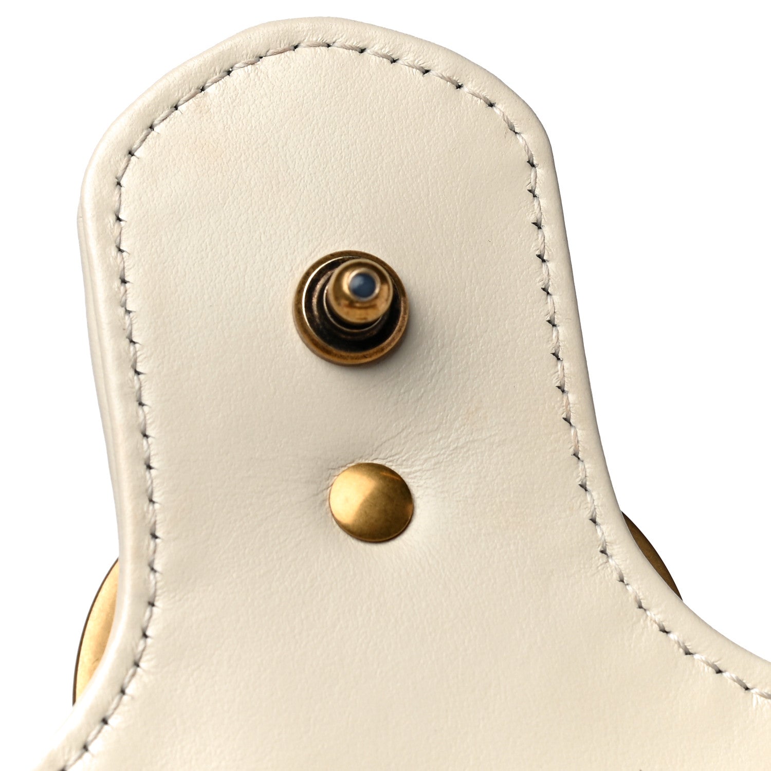 Gucci Calfskin Matelasse Small GG Marmont Shoulder Bag White 12 of 17