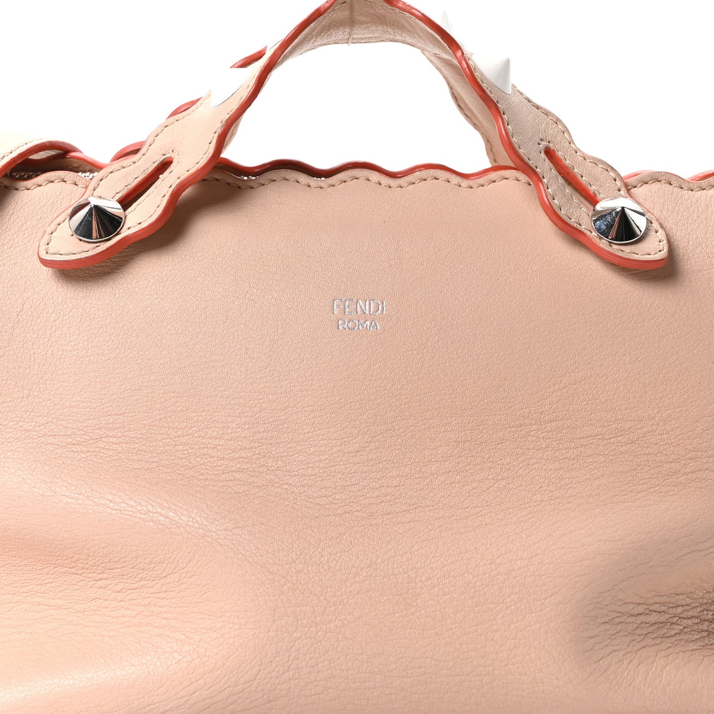 Vitello Dolce Scalloped Studded Medium By The Way Boston Bag Plaster