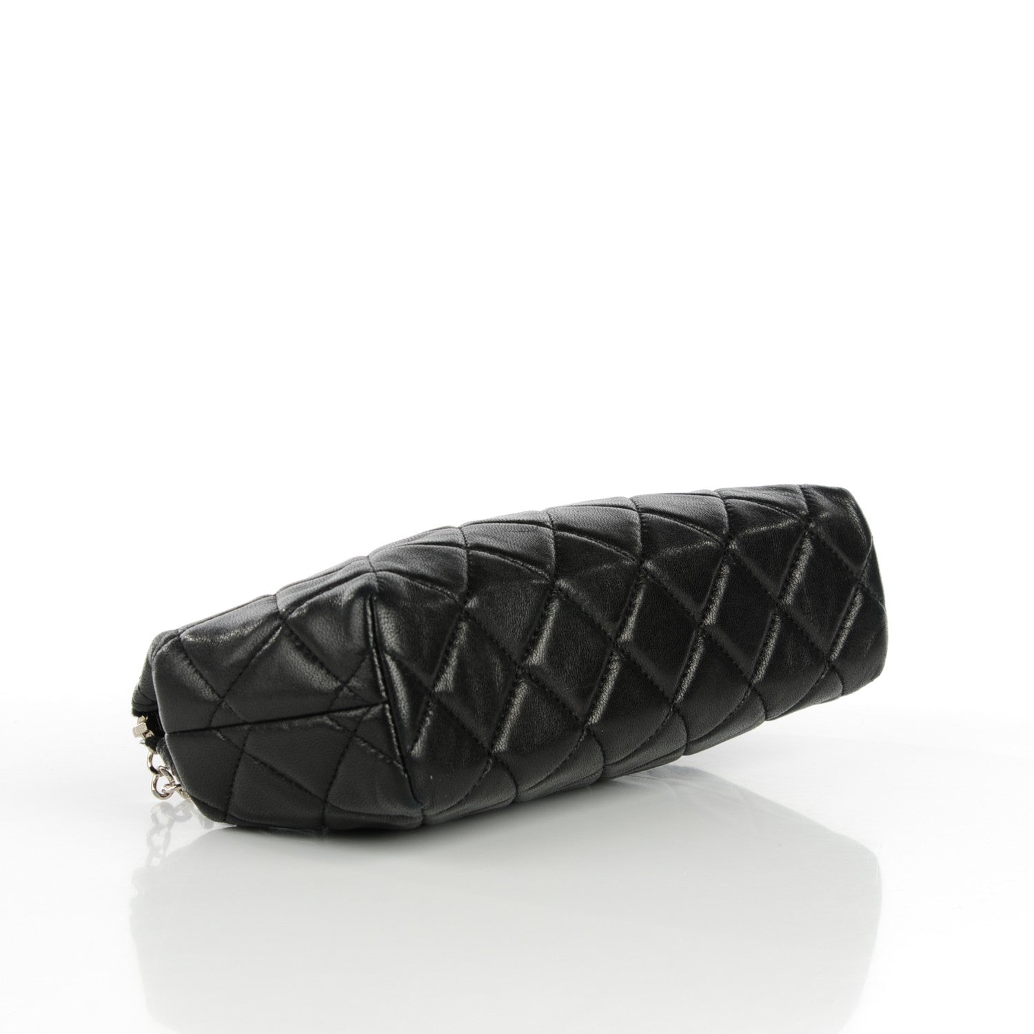 Chanel Lambskin Quilted Small Cosmetic Case Black 4 of 7