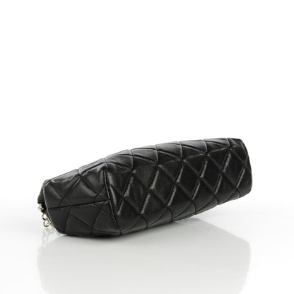 Chanel Lambskin Quilted Small Cosmetic Case Black 4 of 7