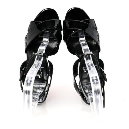 Christian Louboutin Patent Supramariza 130 Sandals 35 Black 2 of 8