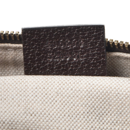 Gucci Monogram Vintage Web Medium Webby Bee Boston Dark Brown 8 of 8