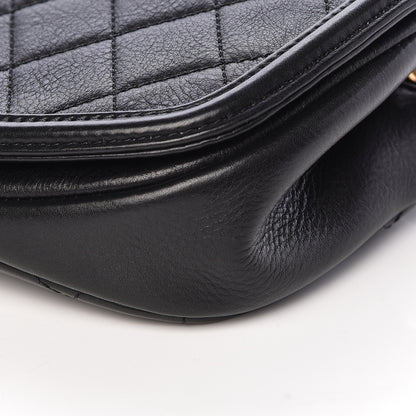Chanel Calfskin Quilted Small Underline Flap Black 10 of 12