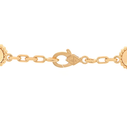 Van Cleef & Arpels 18K Yellow Gold 10 Motifs Guilloche Vintage Alhambra Necklace 4 of 4
