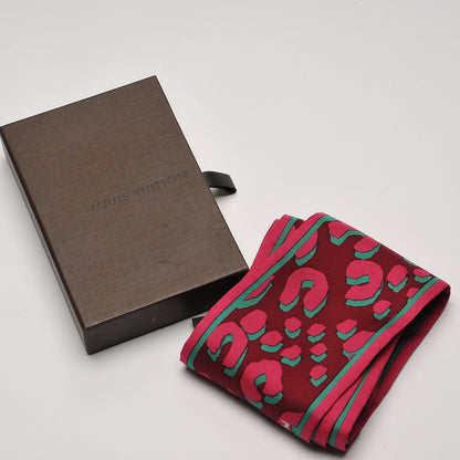 Louis Vuitton Silk Leopard Bandeau Rouge Fauviste 6 of 6