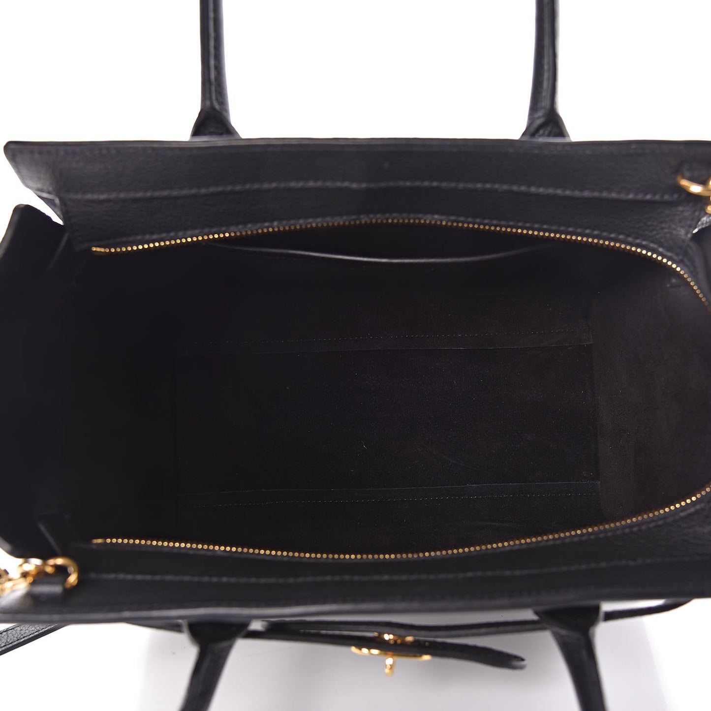 Classic Grain Small Bayswater Zip Tote Black