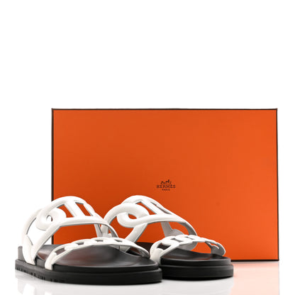 Hermes Nappa Womens Extra Sandals 40 White 11 of 11