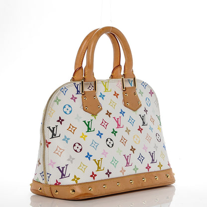 Louis Vuitton Monogram Multicolor Alma White 3 of 10