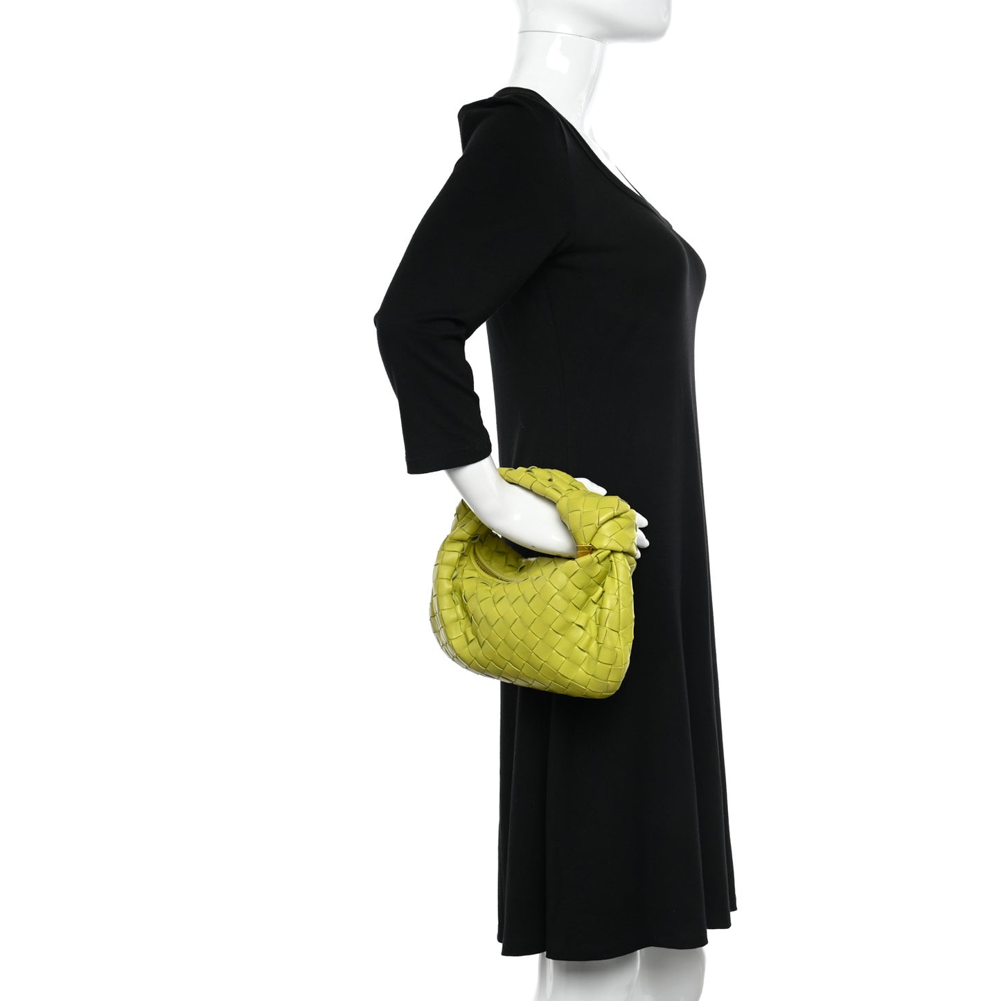 Nappa Intrecciato Mini Jodie Kiwi