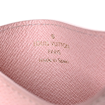 Louis Vuitton Damier Azur Daily Card Holder Rose Ballerine 6 of 8