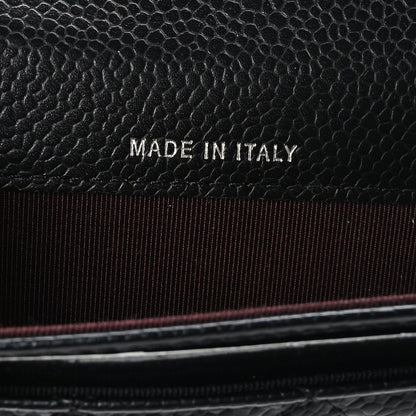 Chanel Caviar Quilted Flap Card Holder Wallet Black 7 of 8