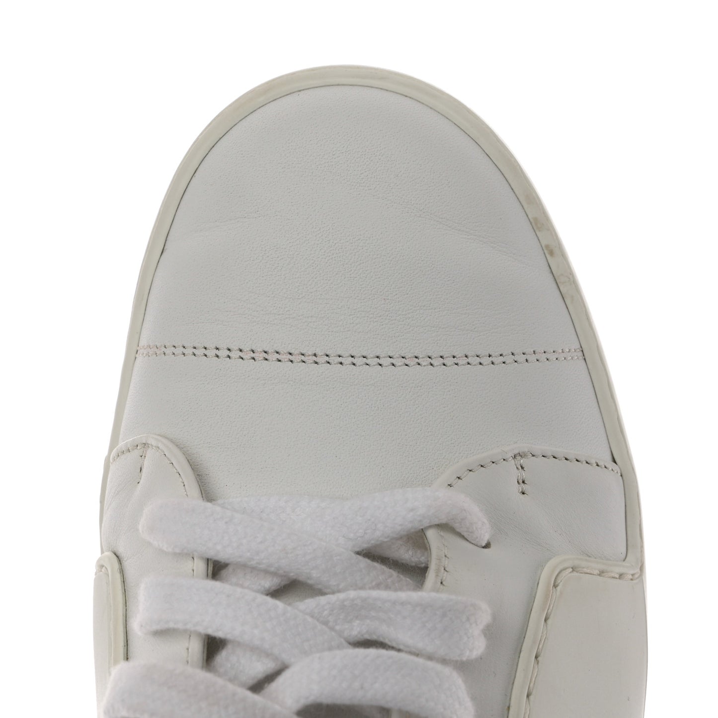 Calfskin Gum Womens CC Sneakers 39 White