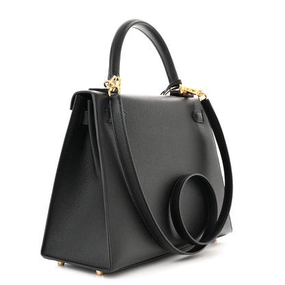 Hermes Epsom Kelly Sellier 28 Black 3 of 11