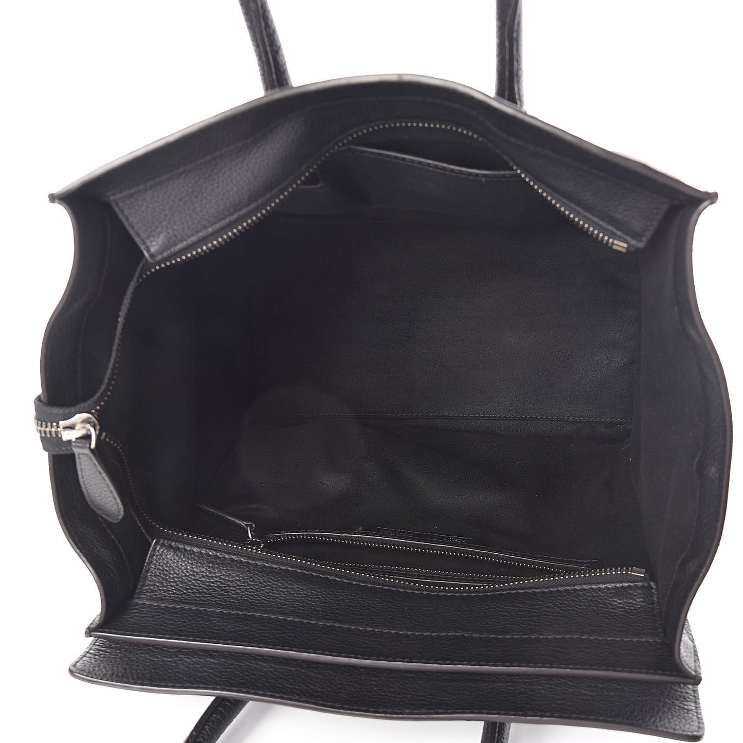 Drummed Calfskin Mini Luggage Black
