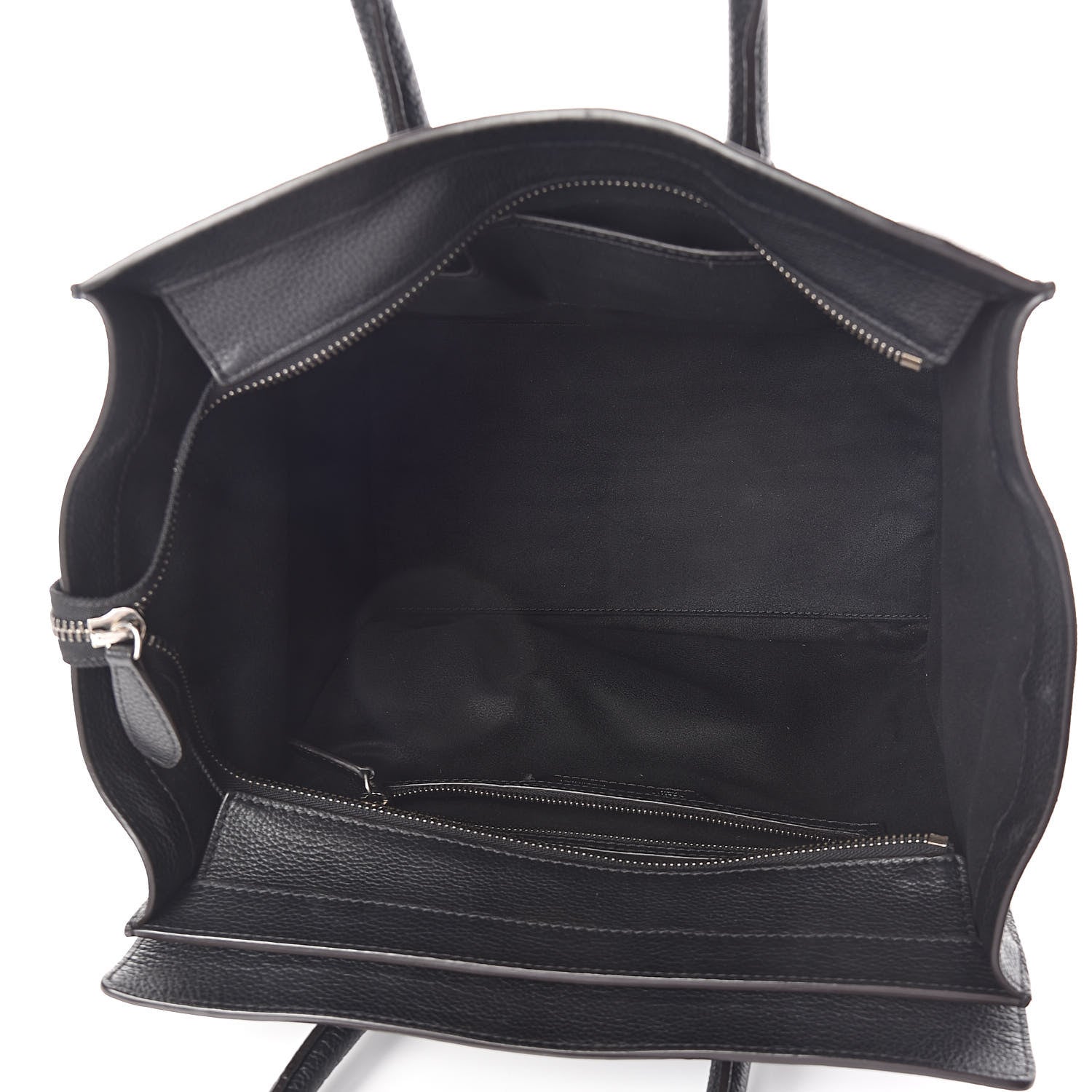 Celine Drummed Calfskin Mini Luggage Black 5 of 9