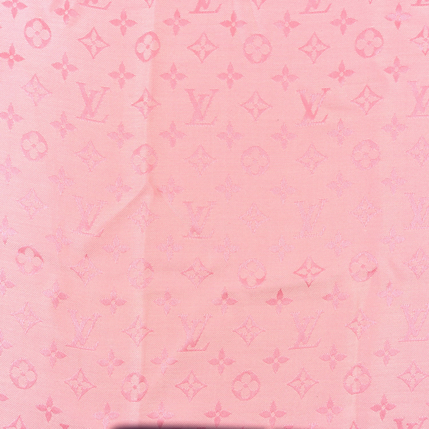 Louis Vuitton Silk Wool Monogram Shawl Pink 3 of 3