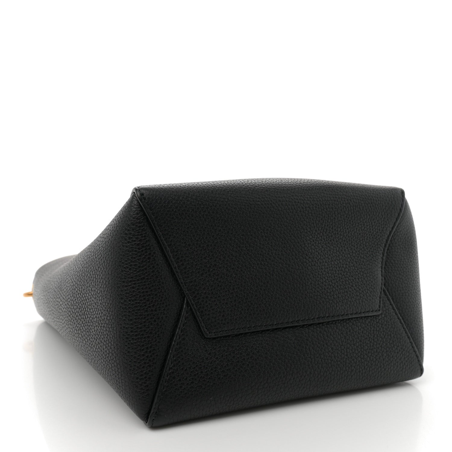 Celine Soft Grained Calfskin Small Sangle Bucket Bag Black 4 of 9