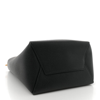 Celine Soft Grained Calfskin Small Sangle Bucket Bag Black 4 of 9