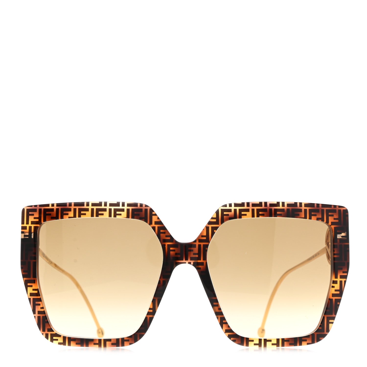 Fendi Acetate Metal F is Fendi FF Butterfly Sunglasses FF 0410/S Havana 2 of 7