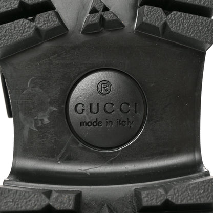 Gucci Cordovan Lux Womens Jeanne Platform Lug Sole 30/45mm Loafers 36 Black 6 of 8