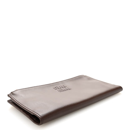 Miu Miu Nappa Aviator Soft Long Wallet Briarwood 4 of 8