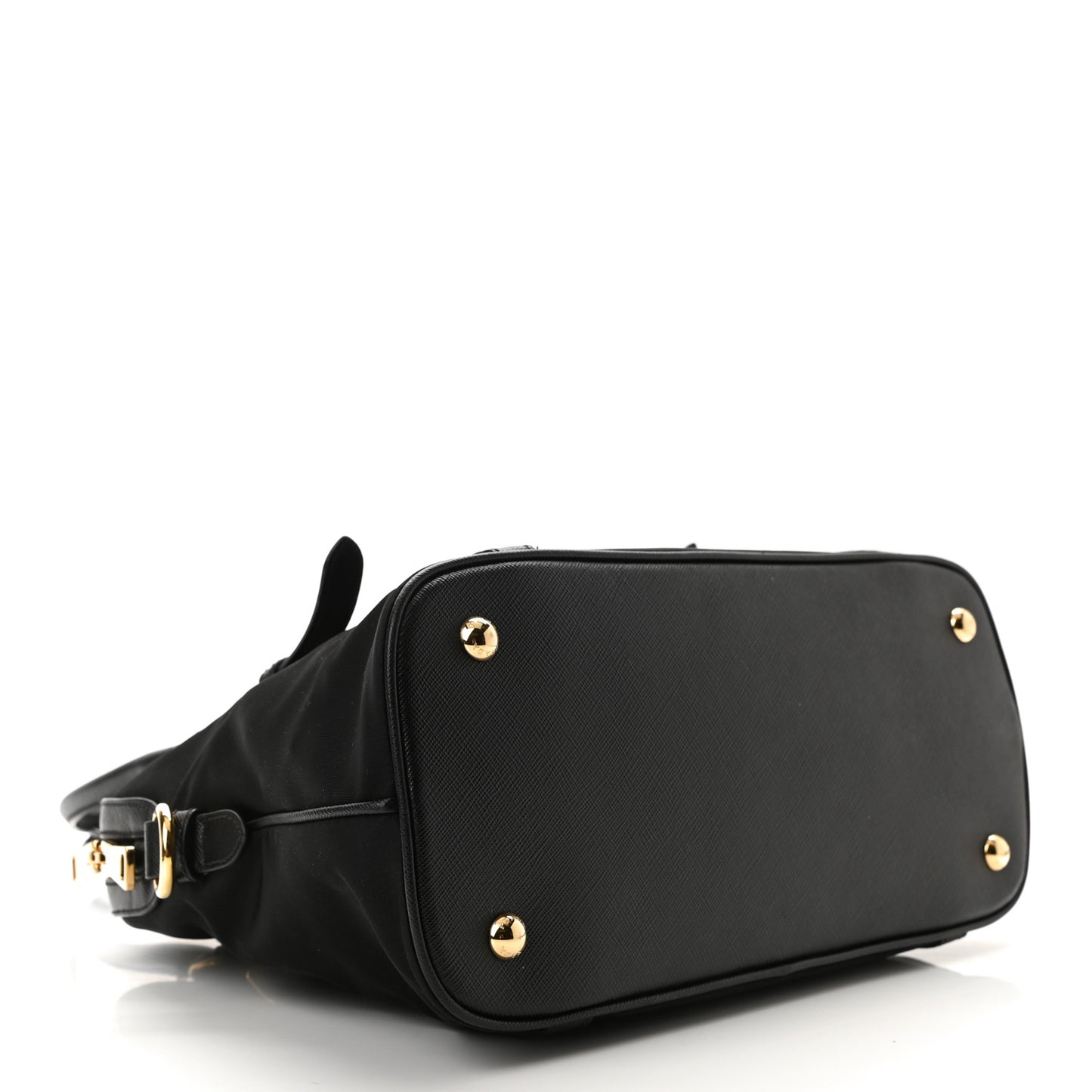 Tessuto Nylon Saffiano Tote Black