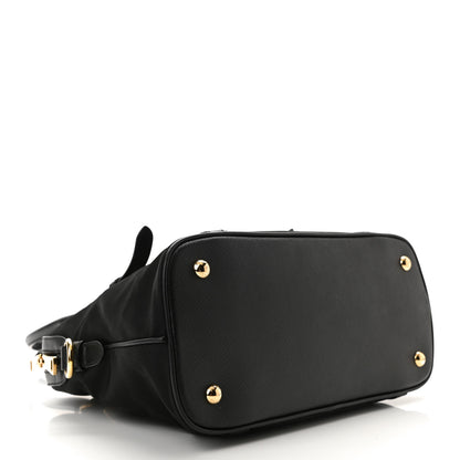 Prada Tessuto Nylon Saffiano Tote Black 3 of 9