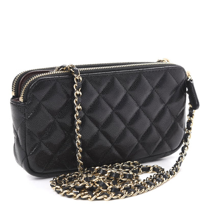 Chanel Caviar Quilted Small Clutch With Chain Black 3 of 11
