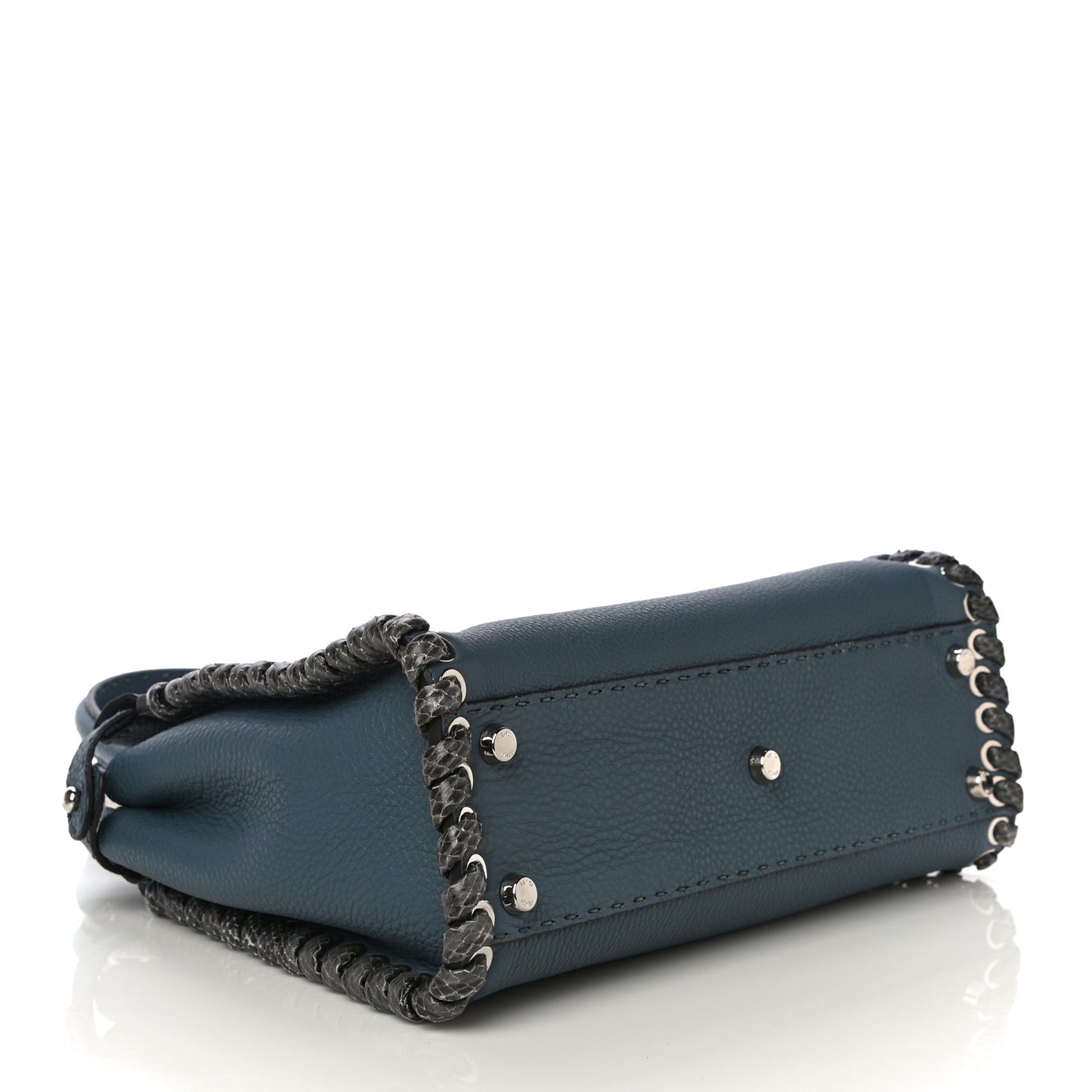 Cuoio Romano Selleria Elaphe Lace Up Medium Peekaboo Iconic Satchel Tempesta