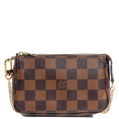 Louis Vuitton Damier Ebene Mini Pochette Accessories 1 of 8