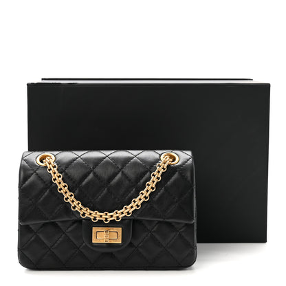 Chanel Aged Calfskin Quilted 2.55 Reissue Mini Flap Black 11 of 11