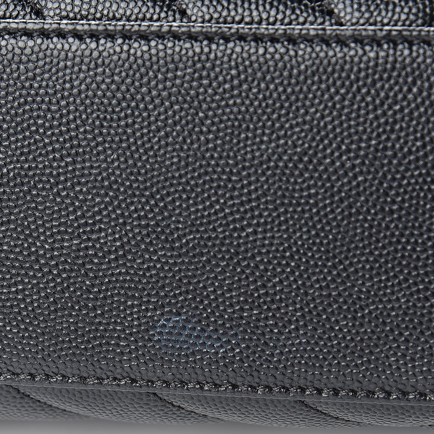 Caviar Chevron Quilted Mini Coco Handle Flap Black