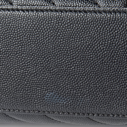Chanel Caviar Chevron Quilted Mini Coco Handle Flap Black 11 of 12