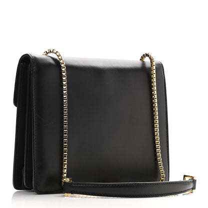 Salvatore Ferragamo Calfskin Thalia Flap Shoulder Bag Black 3 of 10