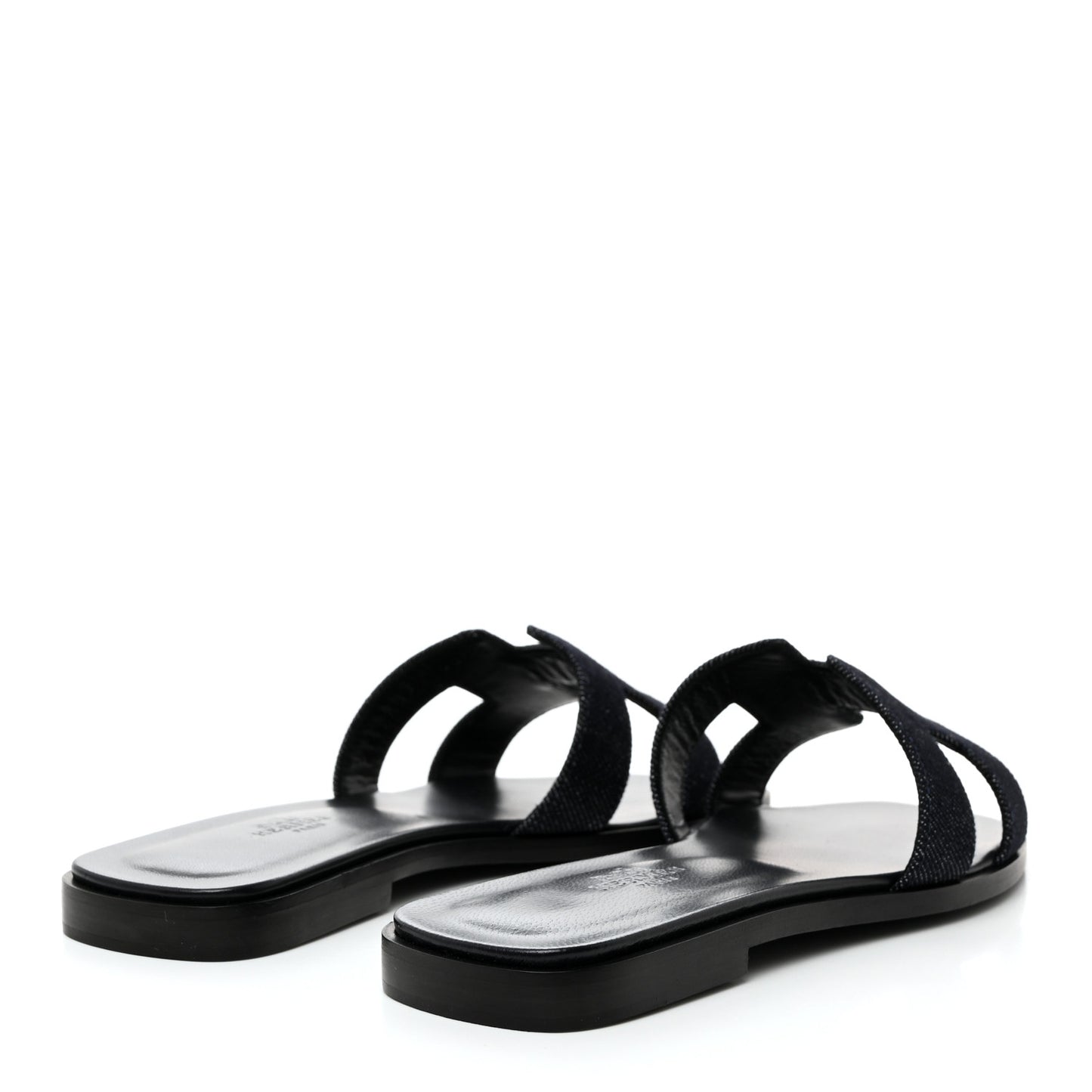 Denim Canvas Oran Sandals 36 Bleu Brut