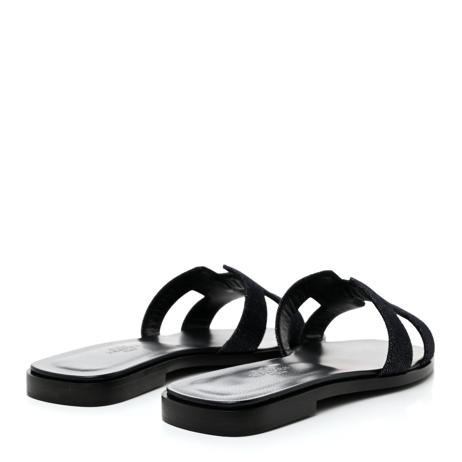 Hermes Denim Canvas Oran Sandals 36 Bleu Brut 4 of 9