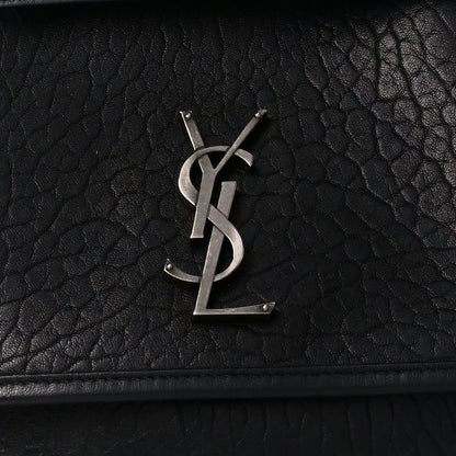 Saint Laurent Grained Lambskin Monogram Medium Niki Chain Satchel Black 9 of 11