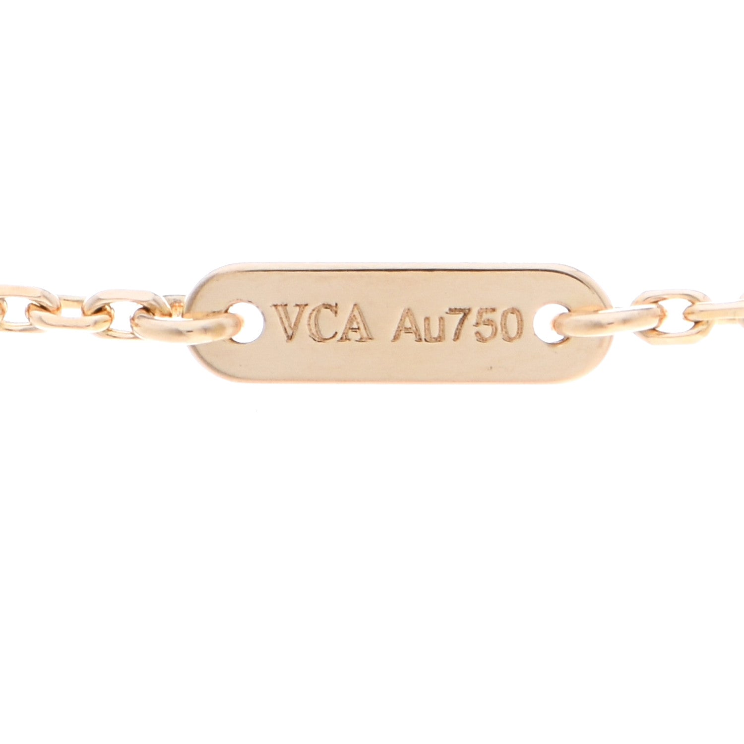 Van Cleef & Arpels 18K Yellow Gold Mother of Pearl Sweet Alhambra Butterfly Pendant Necklace 5 of 6