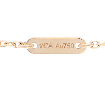 Van Cleef & Arpels 18K Yellow Gold Mother of Pearl Sweet Alhambra Butterfly Pendant Necklace 5 of 6