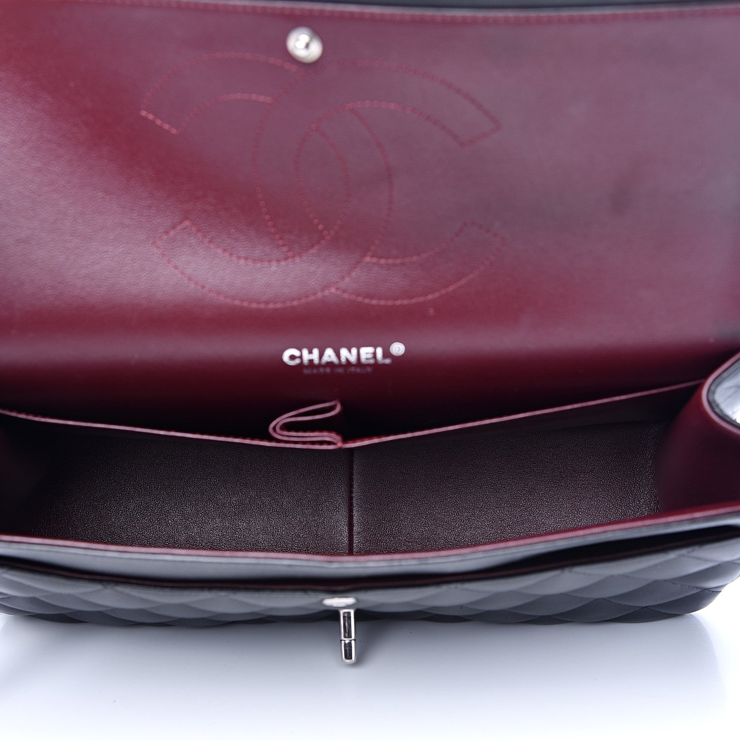 Chanel Lambskin Quilted Jumbo Double Flap Black 4 of 16